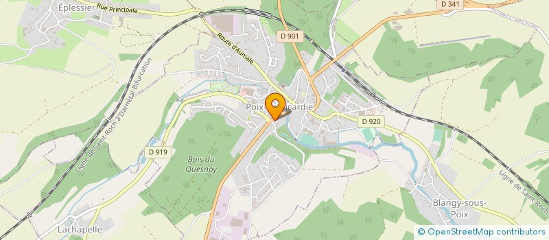 localisation de l'entreprise ETABLISSEMENT ET SERVICES D'AIDE PAR LE TRAVAIL DE POIX DE PICARDIE à POIX-DE-PICARDIE