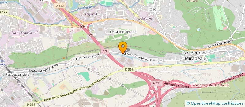 localisation de l'entreprise ETABLISSEMENT FALGUERES à LES PENNES MIRABEAU