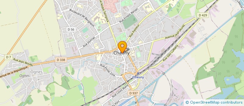 localisation de l'entreprise ETABLISSEMENT FARANDEAU à CHAUNY