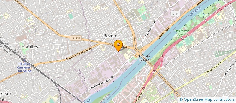 localisation de l'entreprise ETABLISSEMENT FAVRE à BEZONS