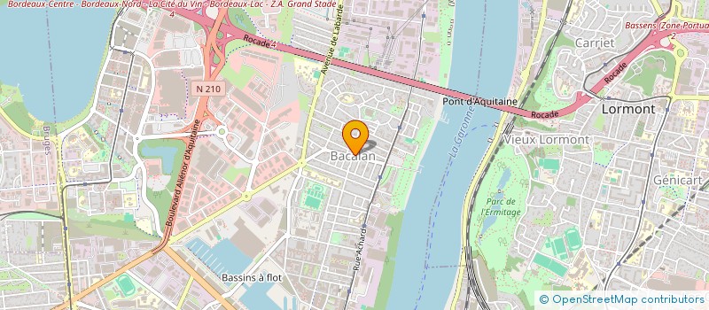 localisation de l'entreprise ETABLISSEMENT FONTAINE PERE ET FILS  BORDEAUX