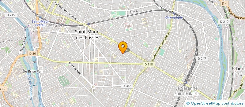 localisation de l'entreprise ETABLISSEMENT FORTUNE PERE ET FILS  SAINT-MAUR-DES-FOSSES