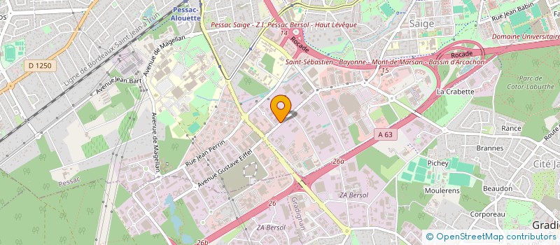 localisation de l'entreprise ETABLISSEMENT FOSSARD ACCUS-SERVICE  PESSAC