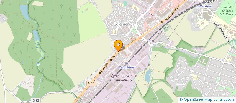 localisation de l'entreprise ETABLISSEMENT FRAIN ET GLAUBERT  COIGNIERES