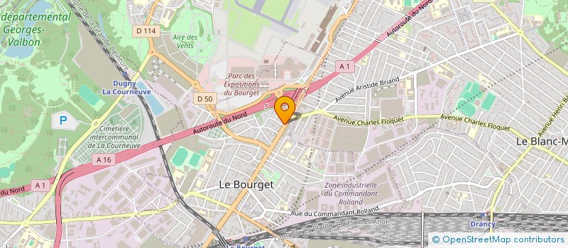 localisation de l'entreprise ETABLISSEMENT FRANCAIS DE CONSTRUCTION à LE BOURGET