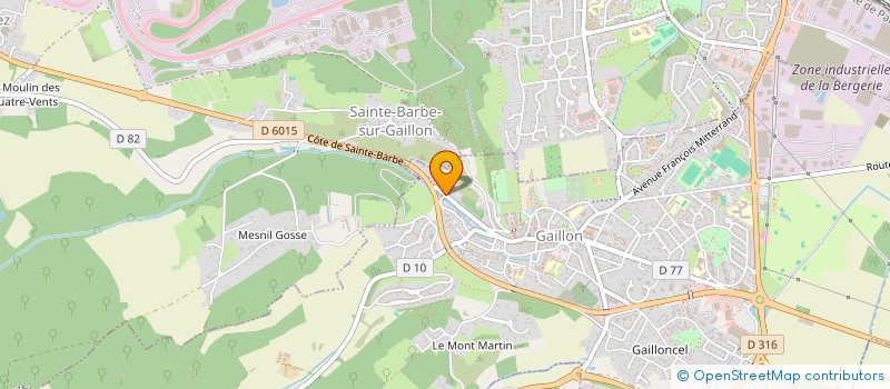 localisation de l'entreprise ETABLISSEMENT GANDOURINE à GAILLON
