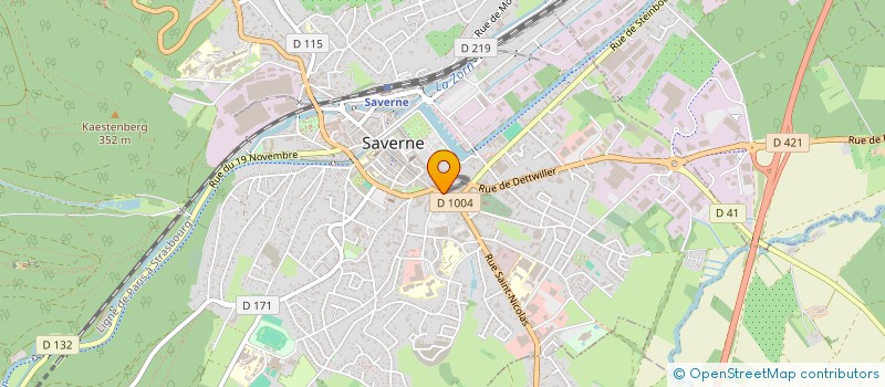 localisation de l'entreprise ETABLISSEMENT GERARD à SAVERNE