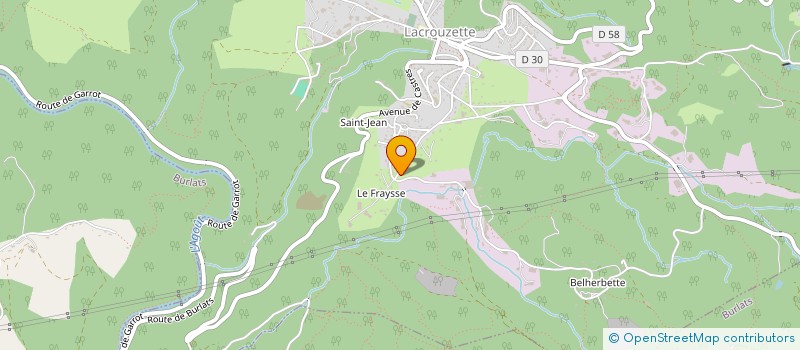 localisation de l'entreprise ETABLISSEMENT GILBERT SALVETAT  LACROUZETTE