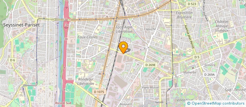 localisation de l'entreprise ETABLISSEMENT GIRARD ET ROUX à GRENOBLE
