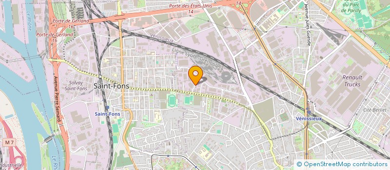 localisation de l'entreprise ETABLISSEMENT GIROUD à VENISSIEUX
