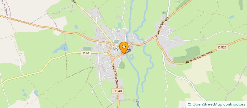 localisation de l'entreprise ETABLISSEMENT GOURLIER à LIGNIERES