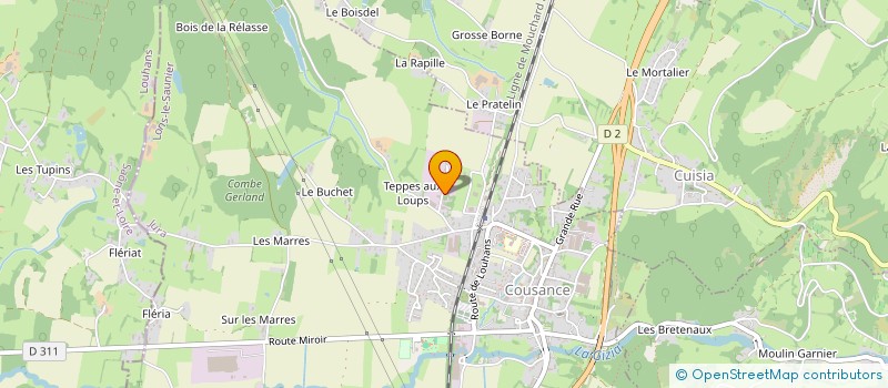localisation de l'entreprise ETABLISSEMENT GOY à COUSANCE
