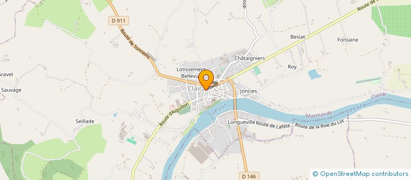 localisation de l'entreprise ETABLISSEMENT GRILLE à CLAIRAC