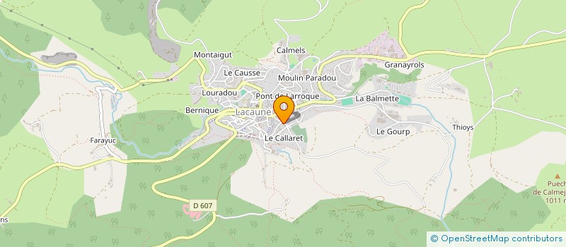 localisation de l'entreprise ETABLISSEMENT GROS à LACAUNE