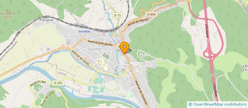 localisation de l'entreprise ETABLISSEMENT GUBERT  SOUILLAC