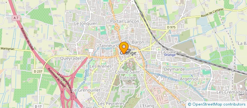 localisation de l'entreprise ETABLISSEMENT GUIDICI ROGER à ORANGE