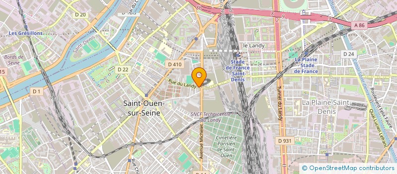 localisation de l'entreprise ETABLISSEMENT H LAMBERT à SAINT-OUEN-SUR-SEINE