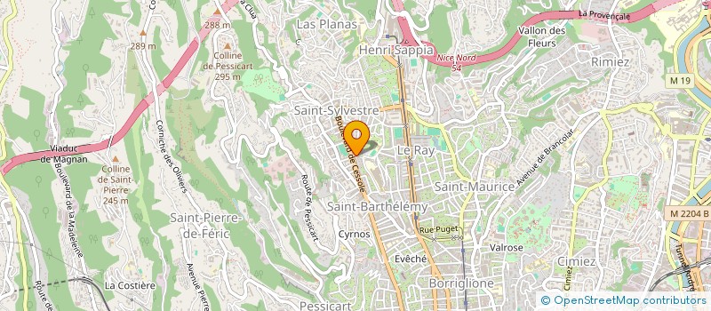 localisation de l'entreprise ETABLISSEMENT HADDOUALI à NICE