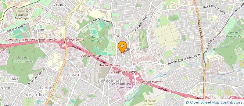 localisation de l'entreprise ETABLISSEMENT HOUDUSSE PICARD  VILLENAVE-D'ORNON