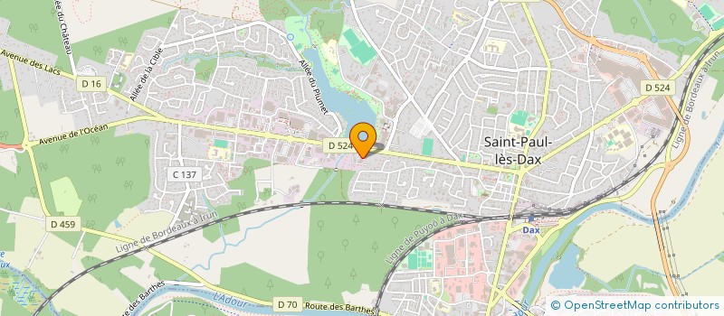 localisation de l'entreprise ETABLISSEMENT INFORMATIQUE SAINT PAUL LES DAX  SAINT-PAUL-LES-DAX