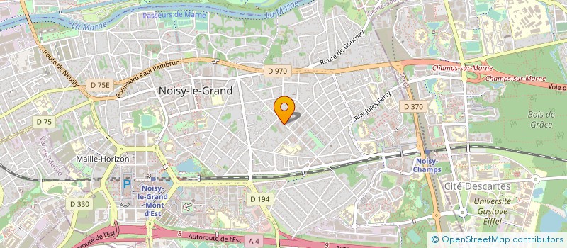 localisation de l'entreprise ETABLISSEMENT ISEBE  NOISY-LE-GRAND