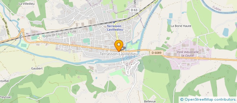 localisation de l'entreprise ETABLISSEMENT JACK BLANC à TERRASSON-LAVILLEDIEU