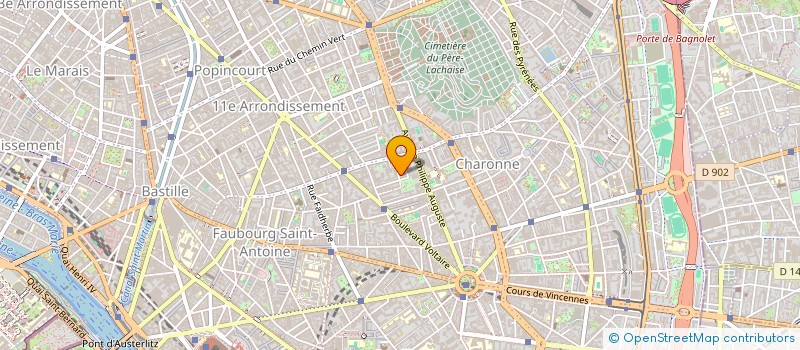 localisation de l'entreprise ETABLISSEMENT JACQUES BINET à PARIS