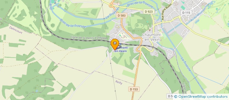 localisation de l'entreprise ETABLISSEMENT JACQUIE MENARD à CHAUMONT-EN-VEXIN
