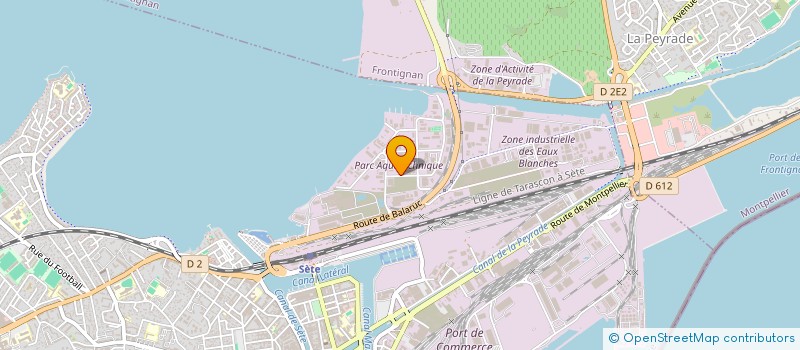 localisation de l'entreprise ETABLISSEMENT JALLES à SETE