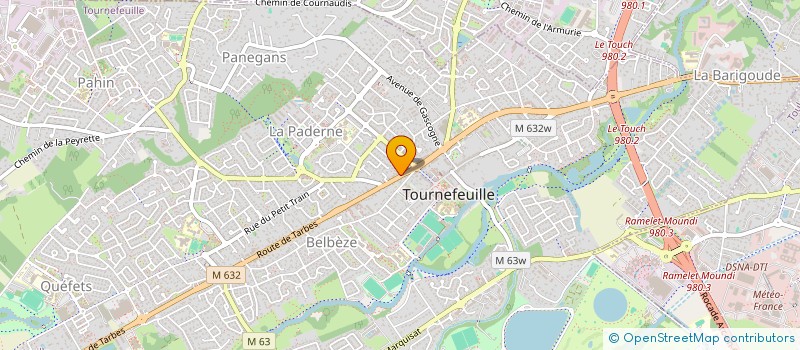localisation de l'entreprise ETABLISSEMENT JERALON à TOURNEFEUILLE