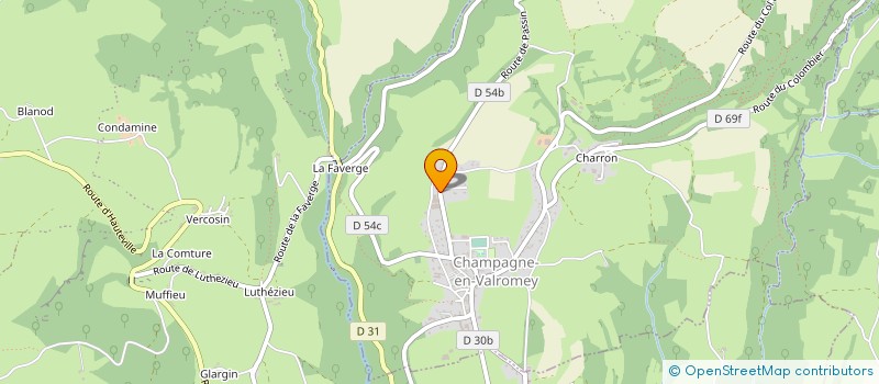 localisation de l'entreprise ETABLISSEMENT JUILLET à CHAMPAGNE-EN-VALROMEY
