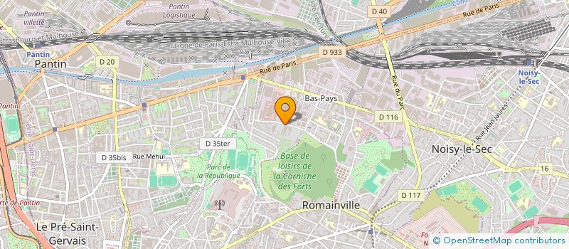localisation de l'entreprise ETABLISSEMENT KESIC à ROMAINVILLE