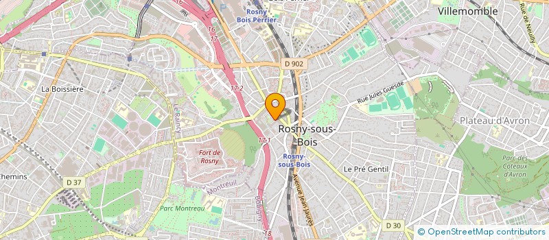 localisation de l'entreprise ETABLISSEMENT LAGRANGE à ROSNY-SOUS-BOIS