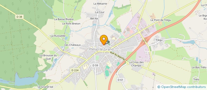 localisation de l'entreprise ETABLISSEMENT LAMBALLE à PLELAN-LE-GRAND
