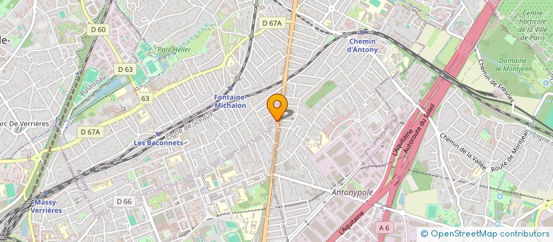 localisation de l'entreprise ETABLISSEMENT LAMICHE à ANTONY
