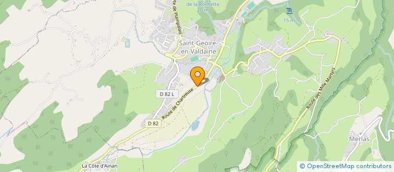 localisation de l'entreprise ETABLISSEMENT LAURENT BORJA  SAINT-GEOIRE-EN-VALDAINE