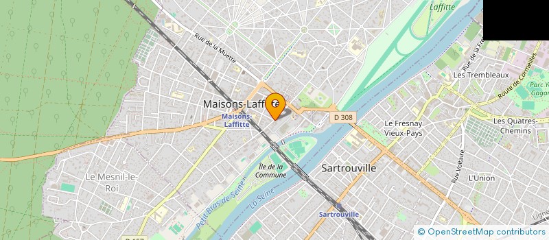 localisation de l'entreprise ETABLISSEMENT LAURENT JPL à MAISONS-LAFFITTE
