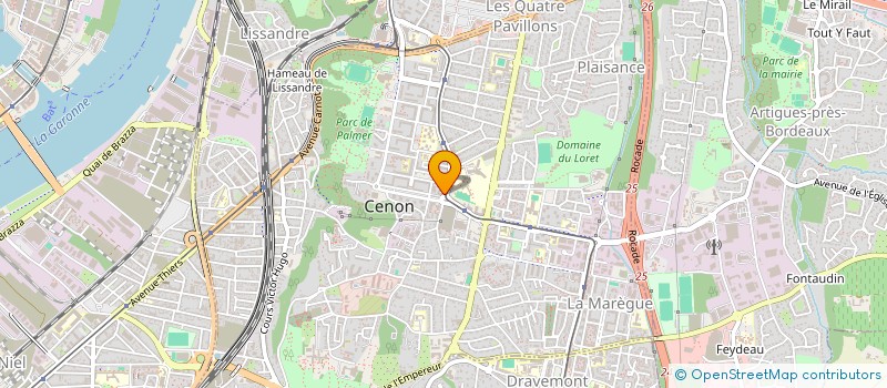 localisation de l'entreprise ETABLISSEMENT LAURENT RENAUX à CENON
