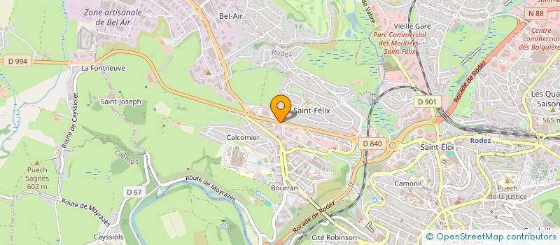 localisation de l'entreprise ETABLISSEMENT LAYRAC à RODEZ