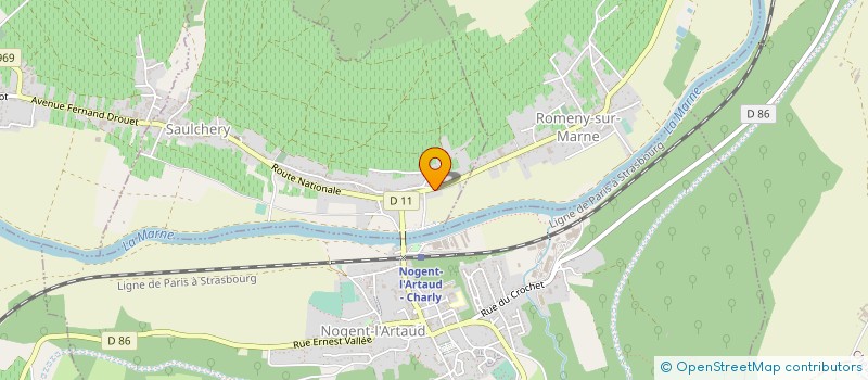 localisation de l'entreprise ETABLISSEMENT LE QUERE à ROMENY-SUR-MARNE