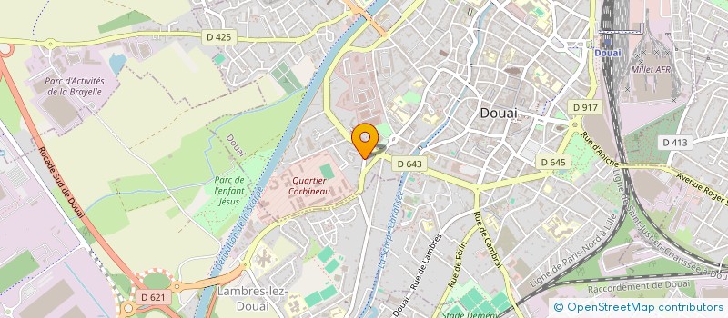 localisation de l'entreprise ETABLISSEMENT LECAT  DOUAI