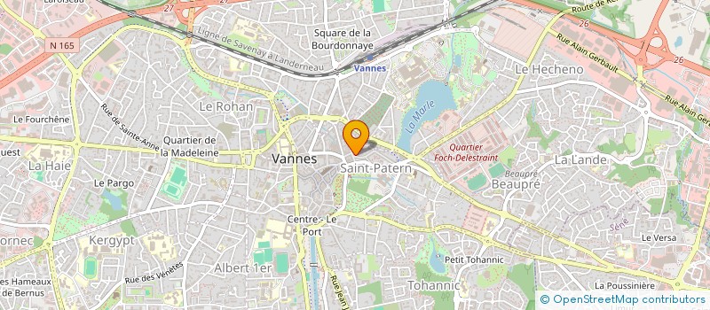 localisation de l'entreprise ETABLISSEMENT LEGERON à VANNES