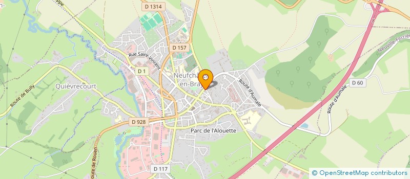 localisation de l'entreprise ETABLISSEMENT LEGRAND LOUIS à MESNIERES-EN-BRAY