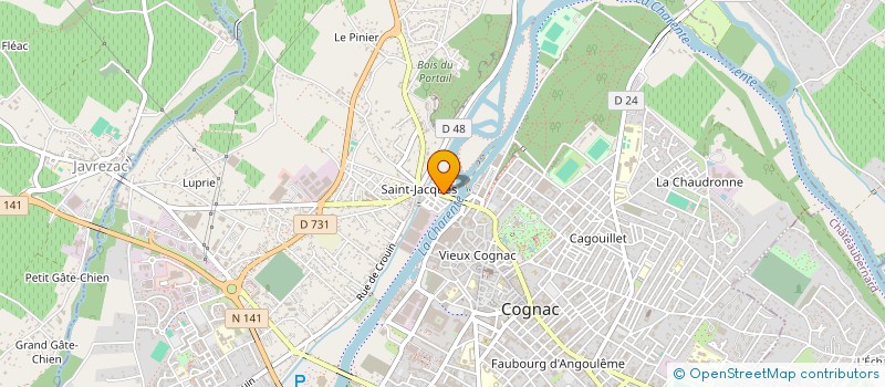 localisation de l'entreprise ETABLISSEMENT LEMARIE à COGNAC