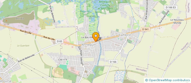 localisation de l'entreprise ETABLISSEMENT LETOMBE COMBUSTIBLES  ANNEQUIN