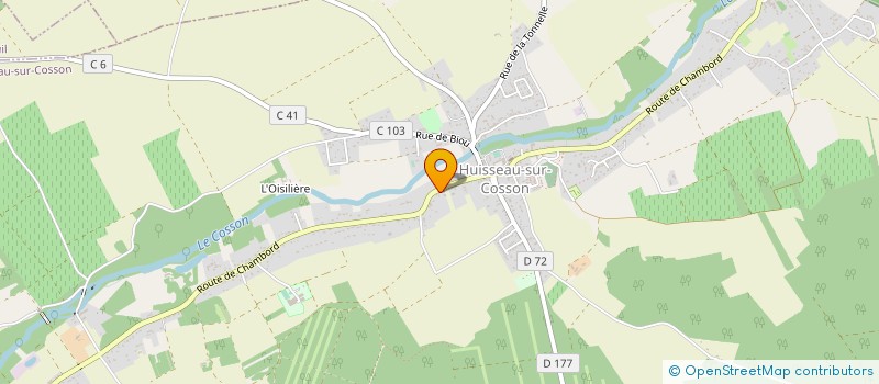 localisation de l'entreprise ETABLISSEMENT LORY  HUISSEAU-SUR-COSSON