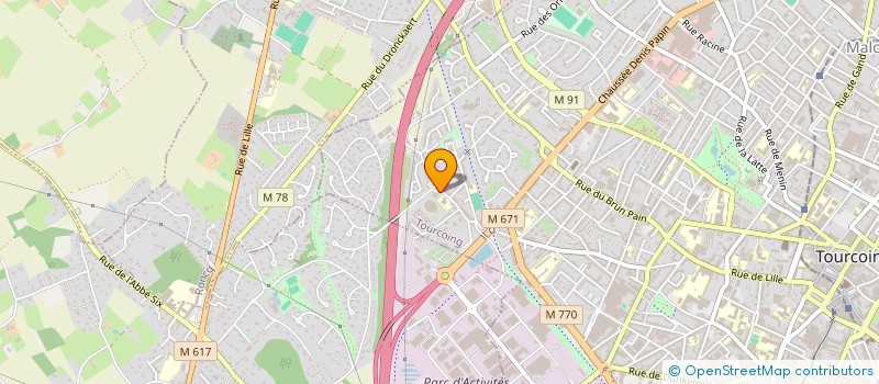 localisation de l'entreprise ETABLISSEMENT LUCIDARME à TOURCOING