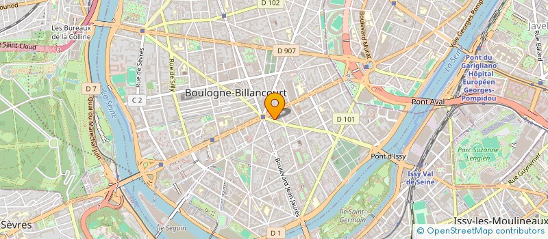 localisation de l'entreprise ETABLISSEMENT LUCIO à BOULOGNE-BILLANCOURT