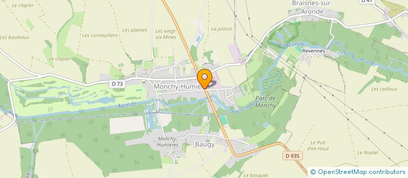 localisation de l'entreprise ETABLISSEMENT MANSARD à MONCHY-HUMIERES