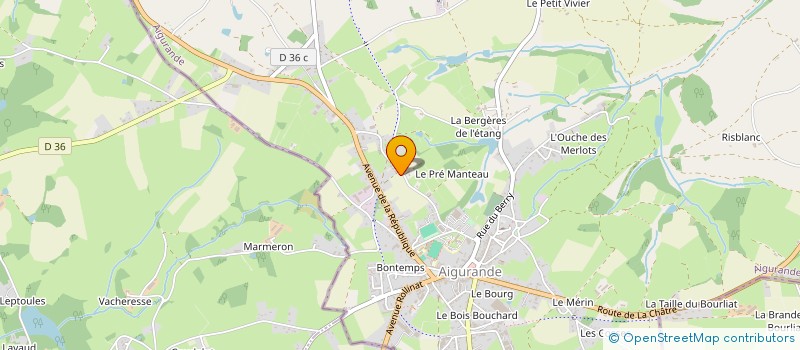 localisation de l'entreprise ETABLISSEMENT MARECHAL ET CONILLEAU à AIGURANDE